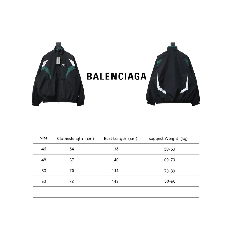Balenciaga BLCG 23FW catwalk style splicing sports suit jacket