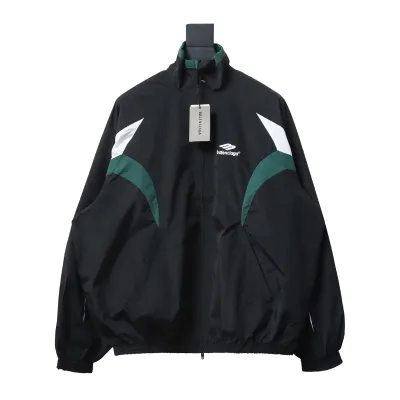 Balenciaga BLCG 23FW catwalk style splicing sports suit jacket 01