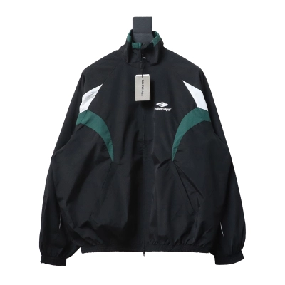 Balenciaga BLCG 23FW catwalk style splicing sports suit jacket 01
