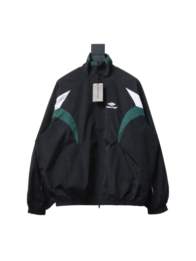  Balenciaga BLCG 23FW catwalk style splicing sports suit jacket 01