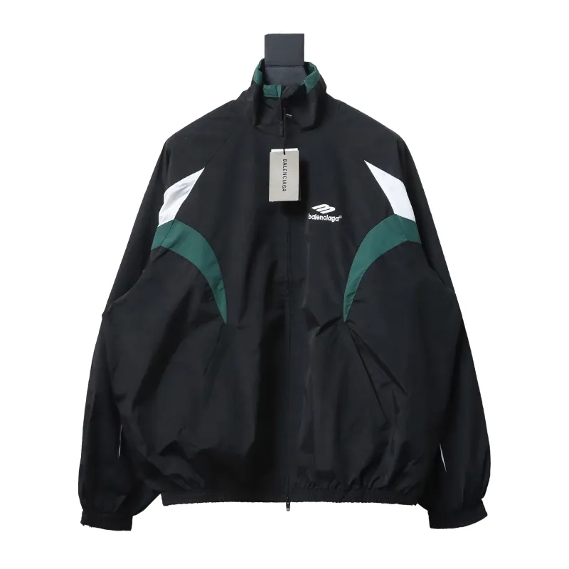 Balenciaga BLCG 23FW catwalk style splicing sports suit jacket