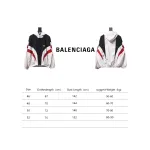 Balenciaga BLCG 24FW 3B red and white splicing hooded sports suit jacket