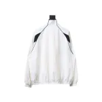 Balenciaga BLCG 24FW catwalk style 3B red and white splicing sports suit jacket