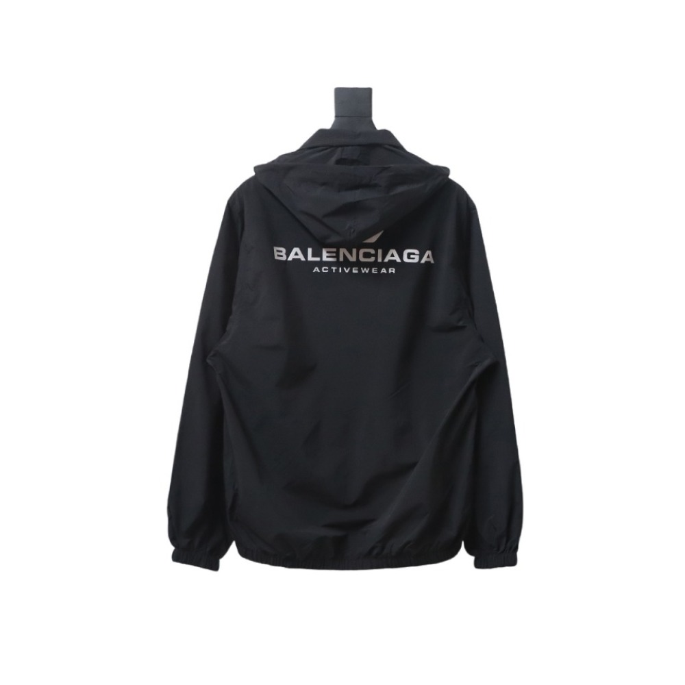 Balenciaga BLCG 24FW IB logo laser reflective print waterproof Windbreaker Jacket