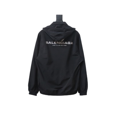  Balenciaga BLCG 24FW IB logo laser reflective print waterproof Windbreaker Jacket 02
