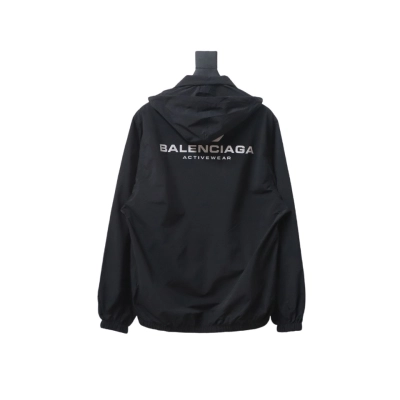 Balenciaga BLCG 24FW IB logo laser reflective print waterproof Windbreaker Jacket 02