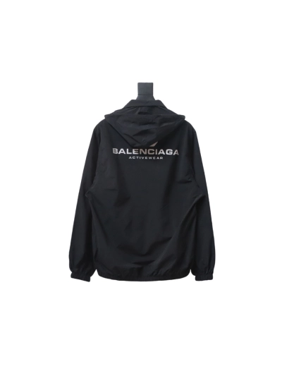 Balenciaga BLCG 24FW IB logo laser reflective print waterproof Windbreaker Jacket 02