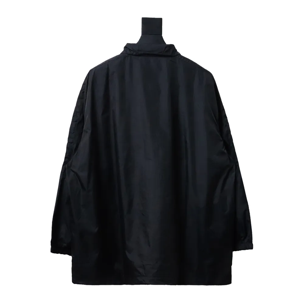 Balenciaga BLCG 57 black and blue patchwork slogan Windbreaker Jacket