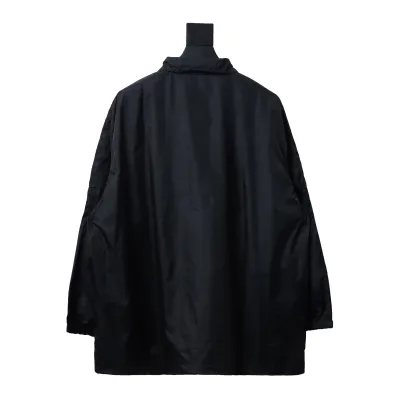 Balenciaga BLCG 57 black and blue patchwork slogan Windbreaker Jacket 02