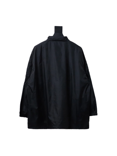  Balenciaga BLCG 57 black and blue patchwork slogan Windbreaker Jacket 02