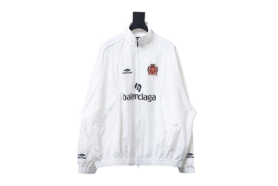  Balenciaga BLCG 76 Manchester United embroidered welt Windbreaker Jacket 01