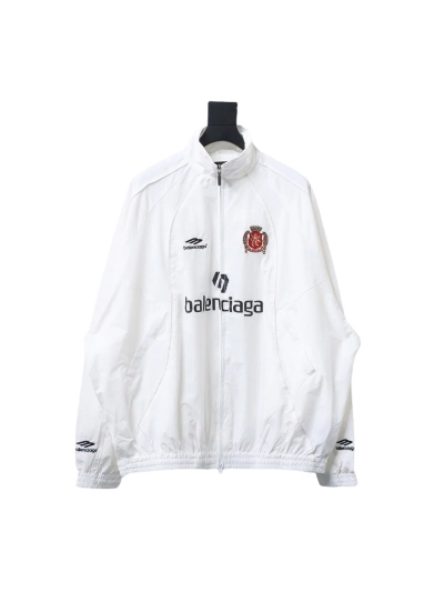  Balenciaga BLCG 76 Manchester United embroidered welt Windbreaker Jacket 01
