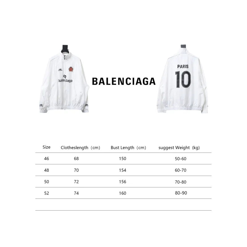 Balenciaga BLCG 76 Manchester United embroidered welt Windbreaker Jacket