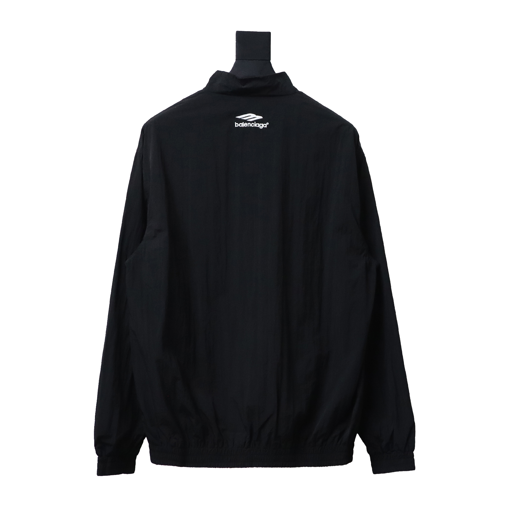 Balenciaga BLCG catwalk style 3B embroidered all black sports suit jacket