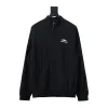 Balenciaga BLCG catwalk style 3B embroidered all black sports suit jacket