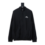  Balenciaga BLCG catwalk style 3B embroidered all black sports suit jacket