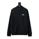 Balenciaga BLCG catwalk style 3B embroidered all black sports suit jacket