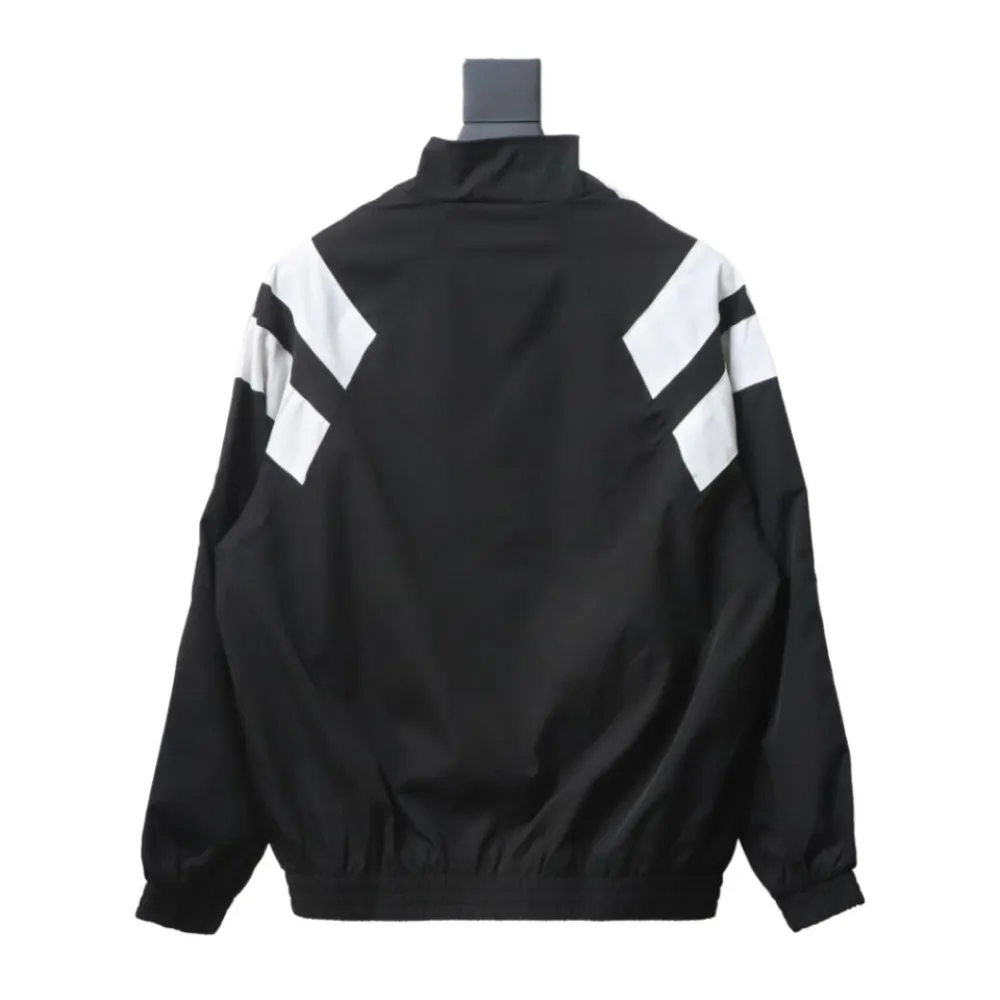 Balenciaga BLCG fire double hook embroidery color matching suit jacket