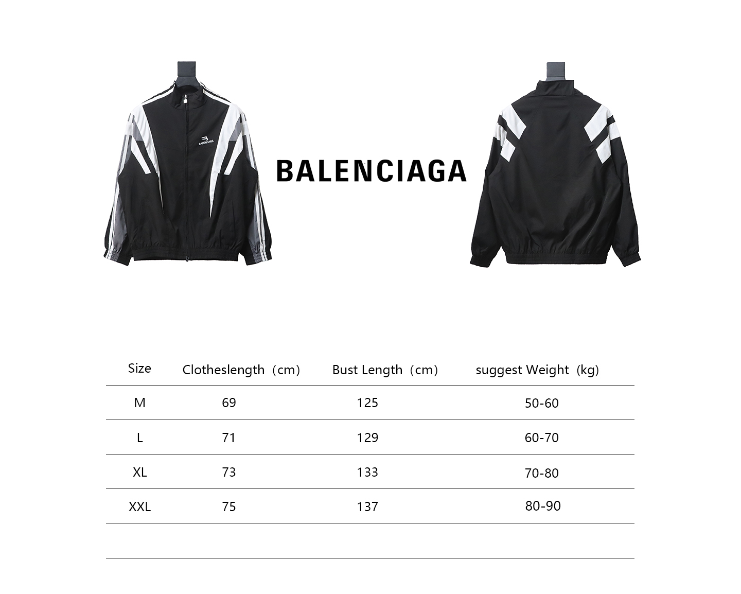 Balenciaga BLCG fire double hook embroidery color matching suit jacket