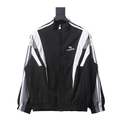  Balenciaga BLCG fire double hook embroidery color matching suit jacket 01
