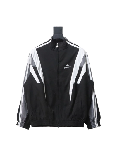  Balenciaga BLCG fire double hook embroidery color matching suit jacket 01