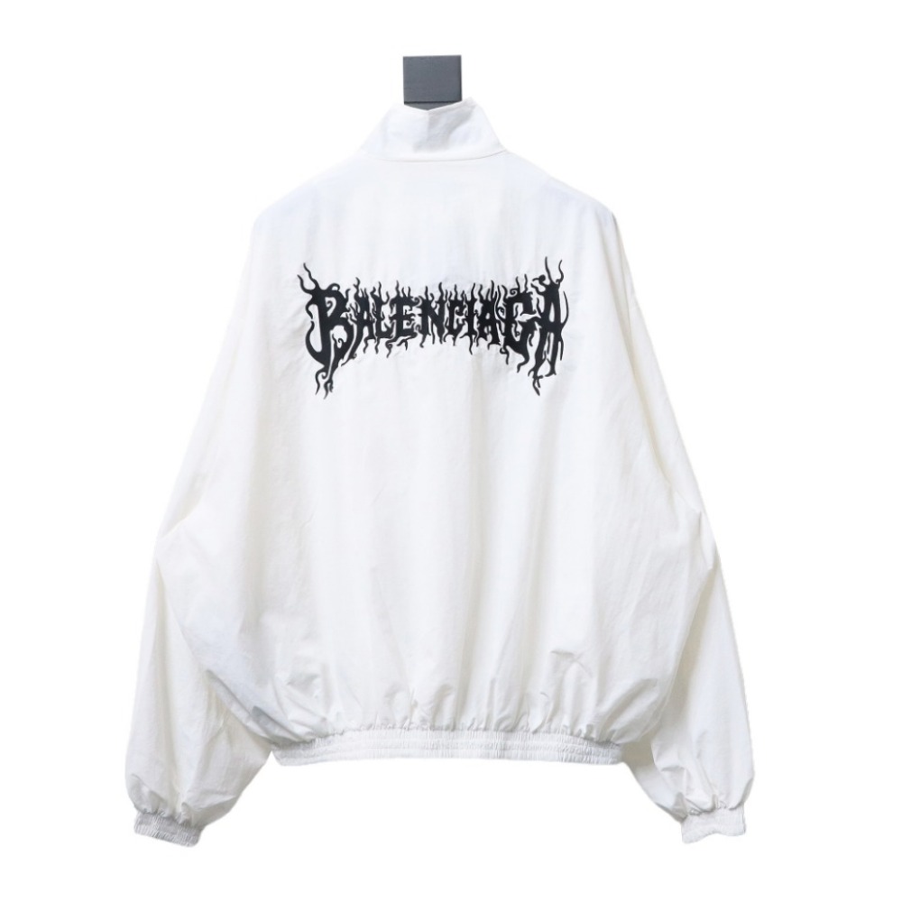 Balenciaga BLCG flame totem heavy embroidery Windbreaker Jacket 1
