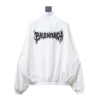 Balenciaga BLCG flame totem heavy embroidery Windbreaker Jacket 1 02