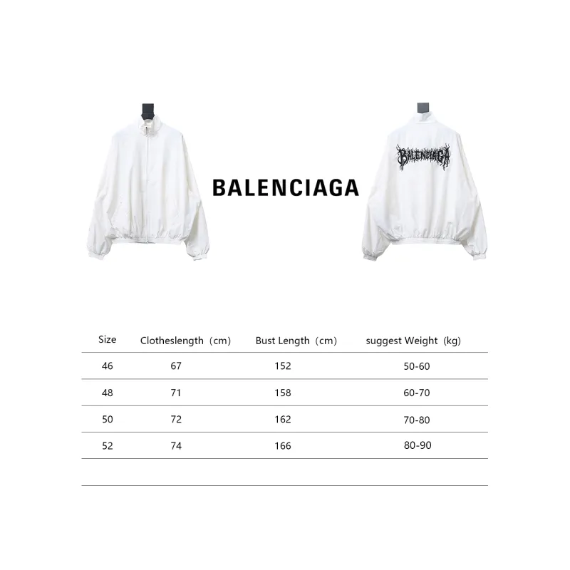 Balenciaga BLCG flame totem heavy embroidery Windbreaker Jacket 1
