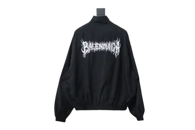  Balenciaga BLCG flame totem heavy embroidery Windbreaker Jacket 2 02