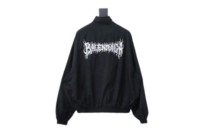  Balenciaga BLCG flame totem heavy embroidery Windbreaker Jacket 2 02
