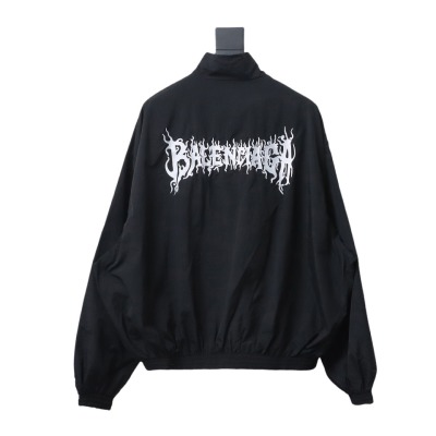  Balenciaga BLCG flame totem heavy embroidery Windbreaker Jacket 2 02