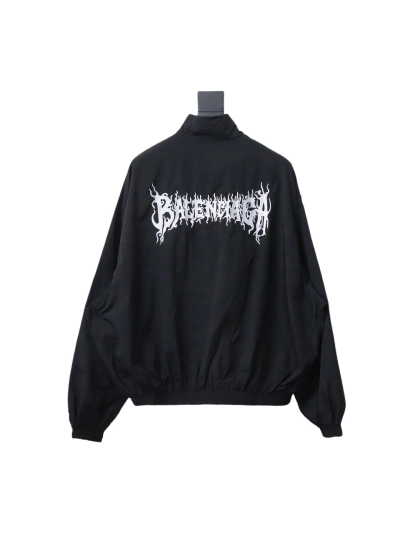  Balenciaga BLCG flame totem heavy embroidery Windbreaker Jacket 2 02