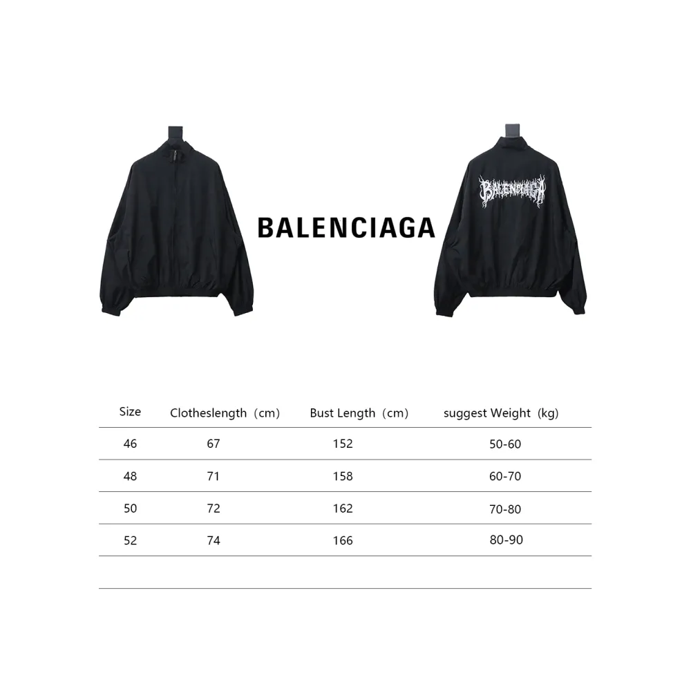 Balenciaga BLCG flame totem heavy embroidery Windbreaker Jacket 2