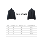 Balenciaga BLCG fuzzy letter print sports suit jacket