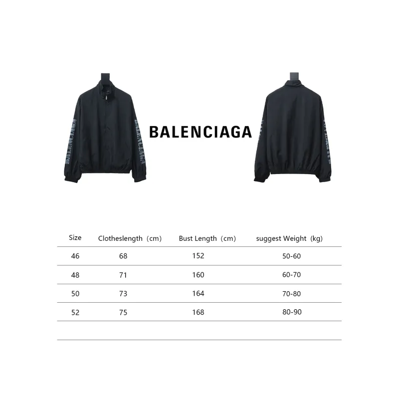 Balenciaga BLCG fuzzy letter print sports suit jacket