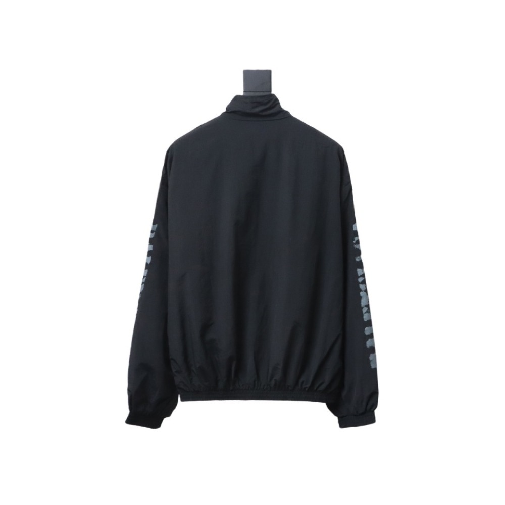  Balenciaga BLCG fuzzy letter print sports suit jacket