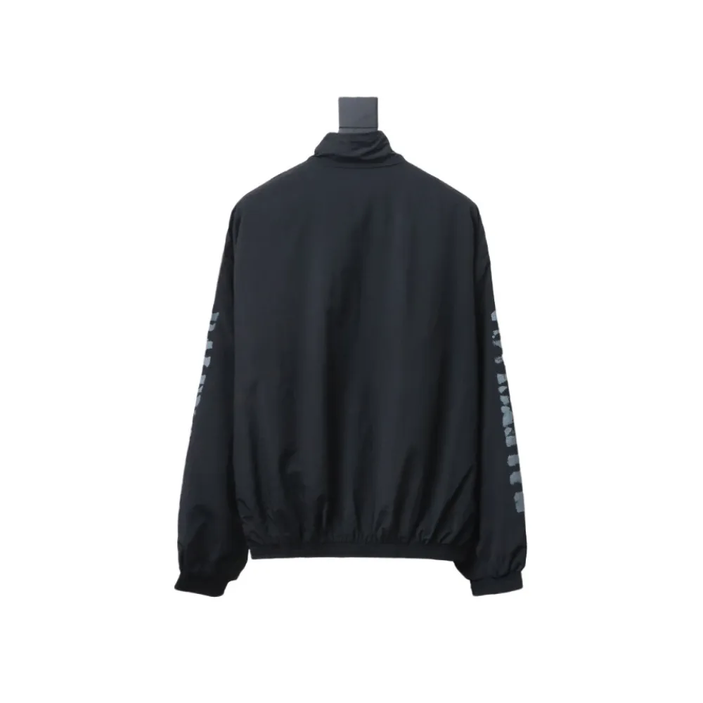Balenciaga BLCG fuzzy letter print sports suit jacket
