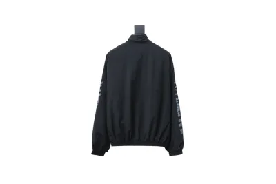  Balenciaga BLCG fuzzy letter print sports suit jacket 02