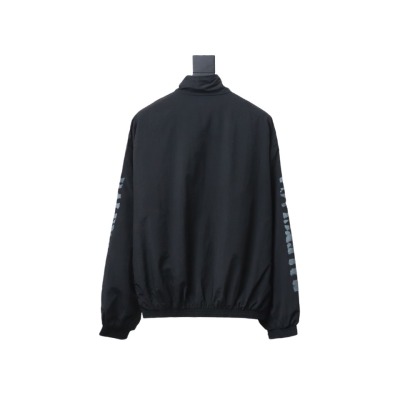  Balenciaga BLCG fuzzy letter print sports suit jacket 02
