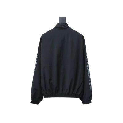 Balenciaga BLCG fuzzy letter print sports suit jacket 02