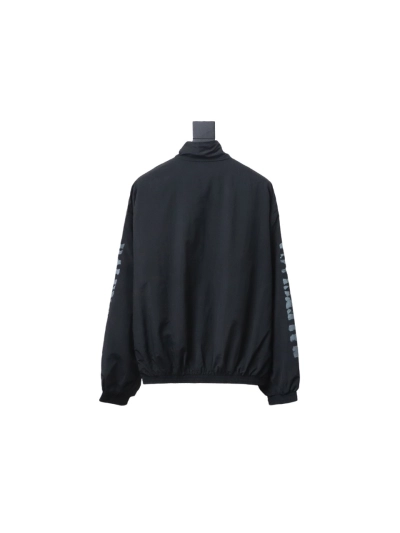 Balenciaga BLCG fuzzy letter print sports suit jacket 02