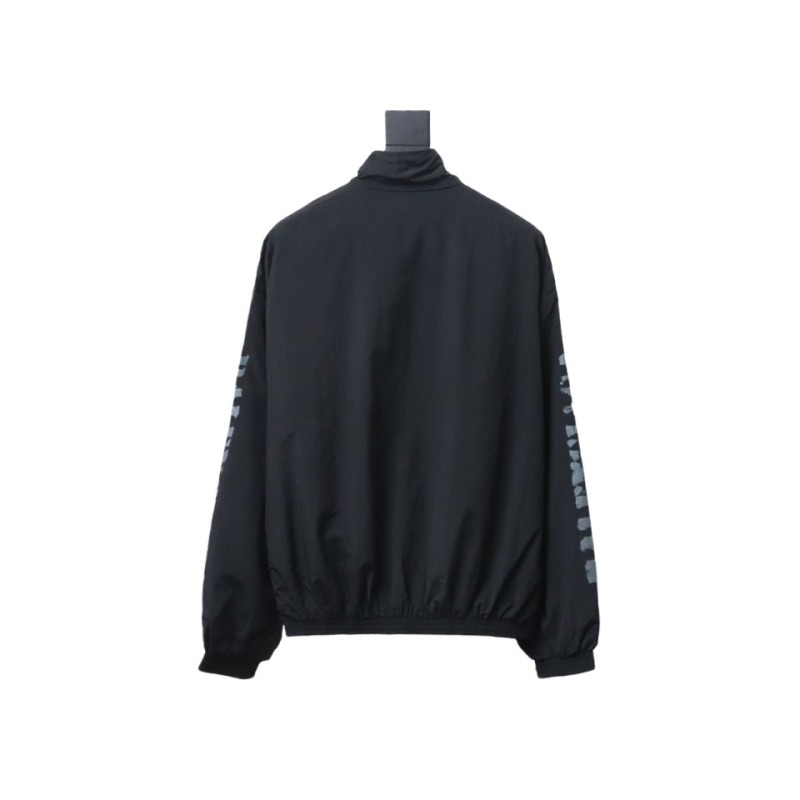  Balenciaga BLCG fuzzy letter print sports suit jacket