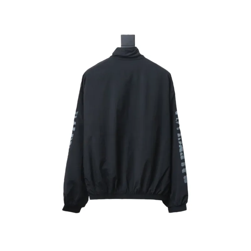 Balenciaga BLCG fuzzy letter print sports suit jacket