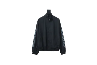  Balenciaga BLCG fuzzy letter print sports suit jacket 01