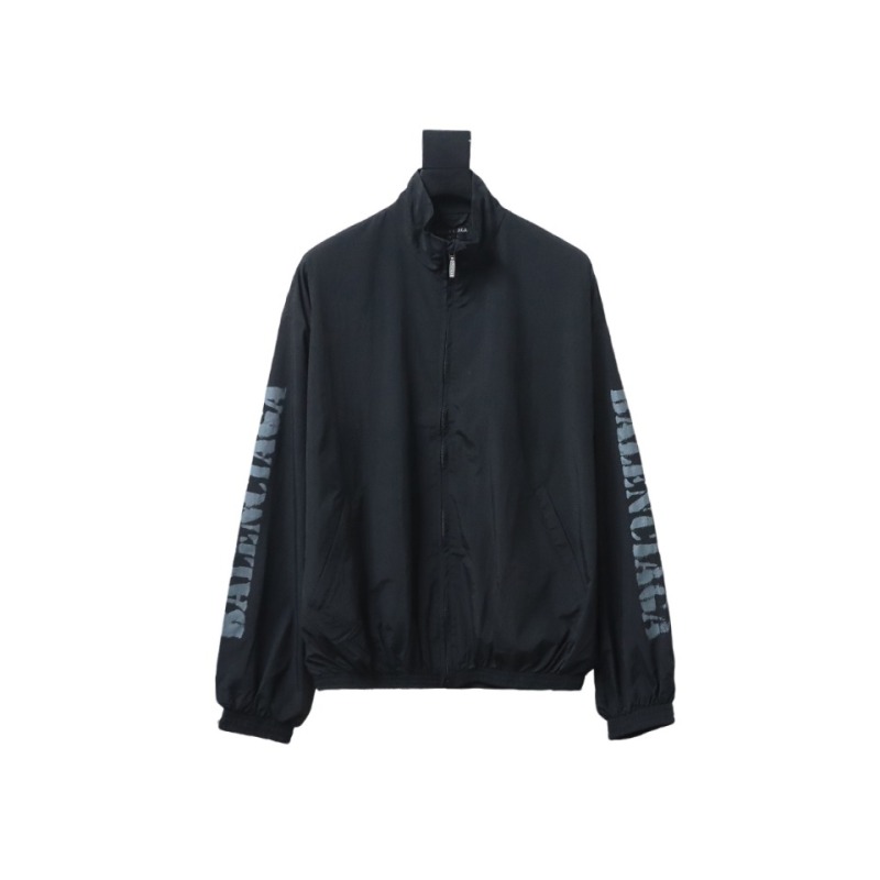 Balenciaga BLCG fuzzy letter print sports suit jacket