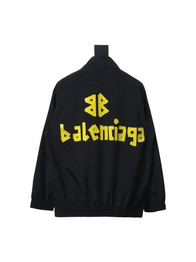  Balenciaga double B tape windbreaker jacket sun protection jacket 02