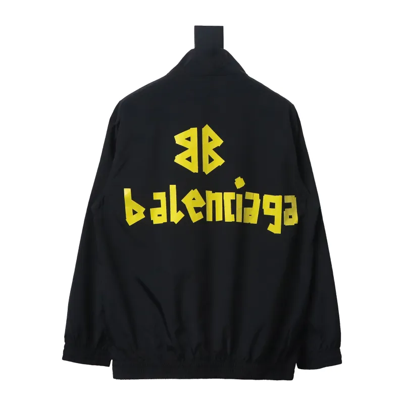 Balenciaga double B tape windbreaker jacket sun protection jacket
