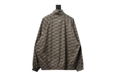  Balenciaga full LOGO stand-up collar windbreaker Jacket 02