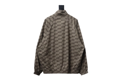  Balenciaga full LOGO stand-up collar windbreaker Jacket 02