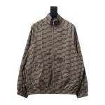 Balenciaga full LOGO stand-up collar windbreaker Jacket